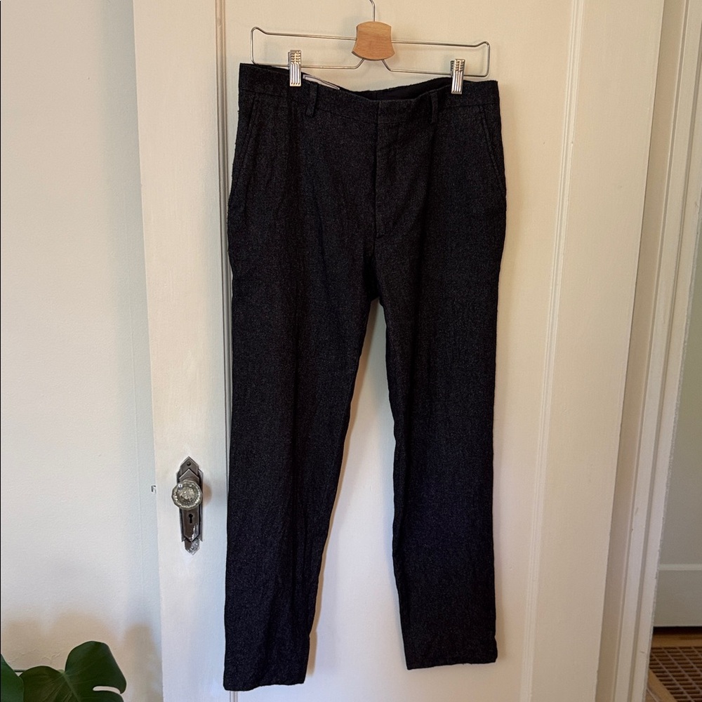 Ami Alexandre Mattiussi Dark Gray Straight Leg Pants